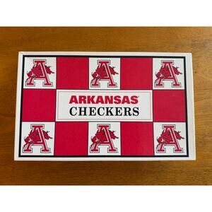 vintage Arkansas Razorback checkers - NEW - helmets - game - 1994